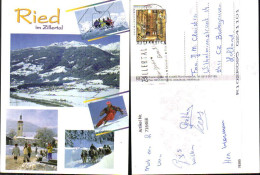 716468 Mehrbild AK Ried Im Zillertal Kaltenbach Stumm Wintersport Pferdeschlitten Kirche - Sonstige & Ohne Zuordnung