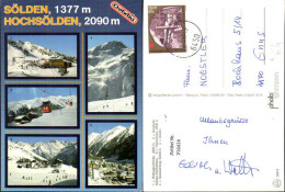 716424 Mehrbild AK Sölden Hochsölden Rotkogljochhütte Bergbahn Gaislachkogl Wintersport - Sonstige & Ohne Zuordnung