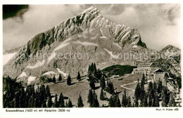 73248532 Garmisch-Partenkirchen Kreuzeckhaus Mit Alpspitze Garmisch-Partenkirche - Garmisch-Partenkirchen