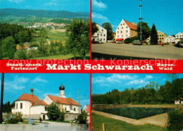 73248431 Markt Schwarzach Panorama Kloster Teich Ortsansicht Markt Schwarzach - Sonstige & Ohne Zuordnung