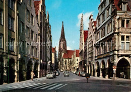 73248363 Muenster Westfalen Prinzipalmarkt Lambertikirche Muenster Westfalen - Muenster