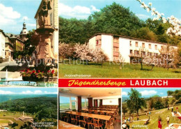 73248361 Laubach Hessen Jugendherberge Engelsbrunnen Schloss Luftbild Sportanlag - Autres & Non Classés