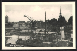 AK Stade, Ansicht Vom Hafen  - Stade