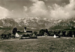 73248252 Wackersberg Bad Toelz Ortsansicht Mit Kirche Blick Zur Benediktenwandgr - Other & Unclassified