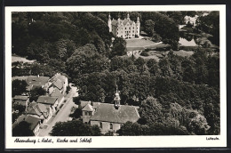 AK Ahrensburg I. Holst., Kirche Und Schloss  - Ahrensburg