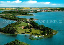 73248220 Ploen See Prinzeninsel Naturpark Holsteinische Schweiz Fliegeraufnahme  - Ploen