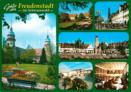 73248206 Freudenstadt Parkanlagen Kirche Stadtplatz Restaurant Strassencafes Fre - Freudenstadt