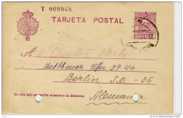 EP -  1929, Entire Postal Spain, Tarjeta Postal N° T009968 -  Pour Berlin, Alemania - 1850-1931