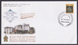 Sri Lanka Ceylon 2011 Special Cover Department Of Examinations, Public Service - Sri Lanka (Ceilán) (1948-...)