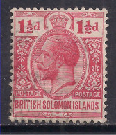 British Solomon Islands 1922 - 31 KGV 1 1/2d Scarlet Used SG 42 ( G731 ) - British Solomon Islands (...-1978)