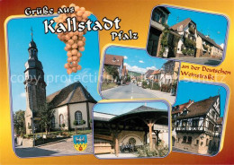 73247952 Kallstadt Rheinland-Pfalz Kirche Fachwerk Panorama Kallstadt Rheinland- - Autres & Non Classés