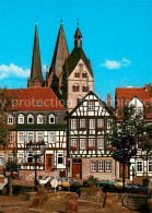 73247796 Gelnhausen Obermarkt Fachwerkhaeuser Altstadt Mit Marienkirche Barbaros - Gelnhausen