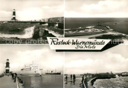 73247724 Rostock-Warnemuende Mole Leuchtturm  Rostock-Warnemuende - Rostock