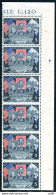 Centenario USA Lire 3 Striscia Varietà - Unused Stamps