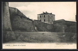 CPA Corte, Entrée De La Caserne  - Corte