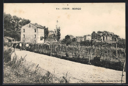 CPA Borgo /Corse, Vue Partielle Avec Vue De La Rue  - Andere & Zonder Classificatie