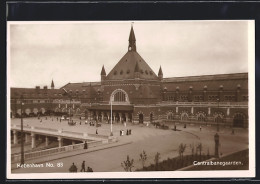 AK Kobenhavn, Centralvandgaarden, Bahnhof  - Danemark