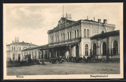 AK Wilna, Hauptbahnhof Mit Vorplatz  - Lithuania