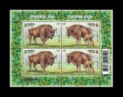 Belarus 2024 Mih. 1564/65 (Bl.236) Fauna. European Bison MNH ** - Bielorussia