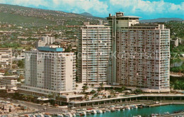 73766100 Waikiki_Honolulu_Hawaii Ilikai Hotel And The Yacht Harbor Air View - Sonstige & Ohne Zuordnung