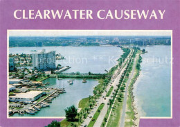 73743342 Clearwater_Beach Palm Lined Clearwater Causeway Gateway Aerial View - Autres & Non Classés