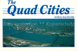 73743336 Moline_Illinois The Quad Cities On The Mississippi River Aerial View - Andere & Zonder Classificatie