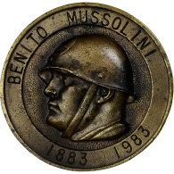 Italie, Médaille, Benito Mussolini, Primo Centenario Della Nascita, 1939-1945 - Sonstige & Ohne Zuordnung