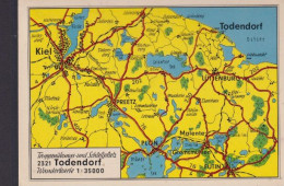 Ansichtskarte Todendorf Schleswig Holstein Truppenübungs U Schießplatz Landkarte - Other & Unclassified