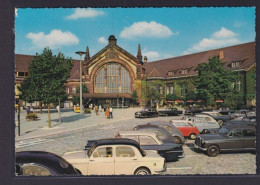 Ansichtskarte Osnabrück Niedersachsen Hauptbahnhof Autos - Autres & Non Classés