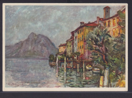 Ansichtskarte Künstlerkarte Debarcadero Di Gandria Gemälde Von Fritz Meijer - Non Classificati