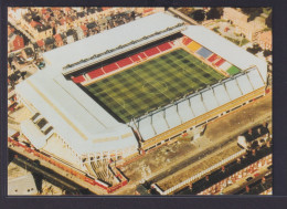 Ansichtskarte Fußballstadion Liverpool England Anfield Road - Sonstige & Ohne Zuordnung
