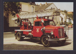 Ansichtskarte Drehleiterfahrzeug Borgward B 2500 Freiwillige Feuerwehr Stadt - Sonstige & Ohne Zuordnung