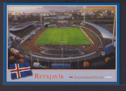 Ansichtskarte Fußballstadion Reykjavik Island Stadion Laugardalsvöllur - Sonstige & Ohne Zuordnung