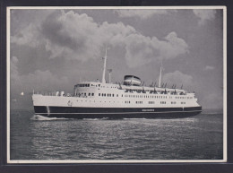 Ansichtskarte Schiff Schifffahrt Seefahrt Marine MF Kong Frederik IX Eisenbahn - Denmark