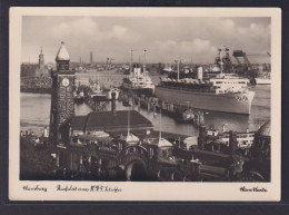 AnsichtskarteSchifffahrt Seefahrt Marine Hamburg Ausfahrt KDF Schiff Aus Hafen - Sonstige & Ohne Zuordnung