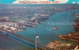 73212593 Philadelphia Pennsylvania Camden Port Delaware River Aerial View Philad - Andere & Zonder Classificatie