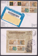 Sri Lanka Ceylon 2010 Used Registered Airmail Cover TO India, Mother Teresa, Victoria Stamp On Stamps - Sri Lanka (Ceylon) (1948-...)