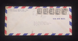 C) 1972 PHILIPPINES AIR MAIL, ENVELOPE SENT TO UNITED STATES MULTIPLE STAMPS.XF - Other & Unclassified