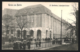 AK Berlin, Kaufhaus A. Wertheim, Leipzigerstrasse  - Mitte