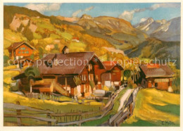 13868886 Schweiz Region Pro Juventute Herbstlandschaft Kuenstlerkarte  - Autres & Non Classés