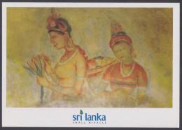 Sri Lanka Ceylon Mint Unused Airmail Postcard Sigiri Maidens, Art, Painting, Women, Post Card - Sri Lanka (Ceylon)