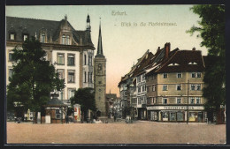 AK Erfurt, Blick In Die Marktstrasse  - Erfurt