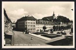 AK Schleiz, Der Platz Mit Der Teichstrasse  - Schleiz