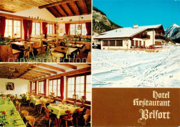 13862616 Alvaneu Dorf GR Hotel Restauant Belfort Winterlandschaft  - Autres & Non Classés