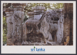 Sri Lanka Ceylon Mint Unused Airmail Postcard Lion Throne At Polonnaruwa, Sculpture, Art, Post Card - Sri Lanka (Ceilán)
