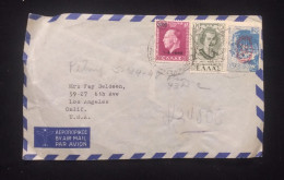 C) 1946 GREECE, AIR MAIL COVER SENT TO THE UNITED STATES WITH MULTIPLE STAMPS. XF - Other & Unclassified