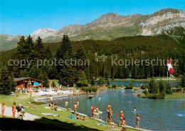 13835536 Valbella Lenzerheide GR Badebucht Am Heidsee Mit Rothorn  - Autres & Non Classés