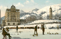 13832346 St Moritz GR Eisbahn Curling  St Moritz GR - Autres & Non Classés