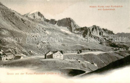 13828396 Furka 2431m UR Hotels Furka Und Furkablick Mit Galenstock  - Sonstige & Ohne Zuordnung