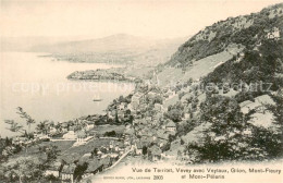 13828356 Territet Montreux VD Vevey Avec Veytaux Glion Mont Fleurie Et Mont Pele - Sonstige & Ohne Zuordnung